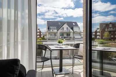 Ein Balkon oder eine Terrasse in der Unterkunft Sturmfrei Suite 5