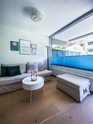 Ein Sitzbereich in der Unterkunft Ferienwohnung Nelia