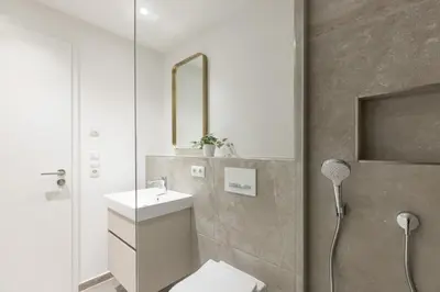 Ein Badezimmer in der Unterkunft Sturmfrei Suite 3