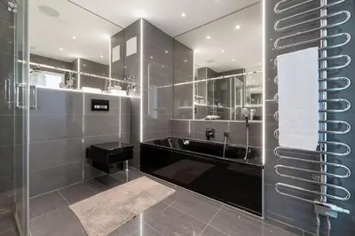 Ein Badezimmer in der Unterkunft Strandvilla Augustusbad Meerverliebt