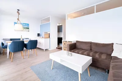 Ein Sitzbereich in der Unterkunft Panoramic App A10-5