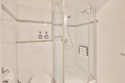 Ein Badezimmer in der Unterkunft Stranddomizil Stranddomizil Appartement 7