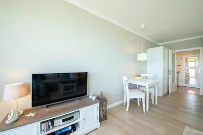 TV/Unterhaltungsangebot in der Unterkunft Ferienwohnung Residenz App 149 - Timmendorfer Strand