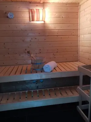 Ein Etagenbett oder Etagenbetten in einem Zimmer der Unterkunft Meerblick-Ferienwohnung - Haus A App 252
