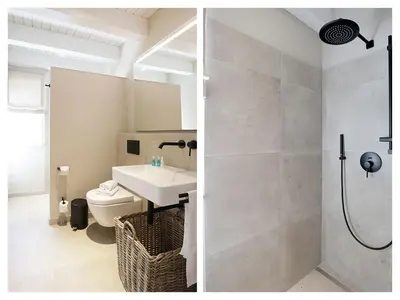 Ein Badezimmer in der Unterkunft Strandheimat