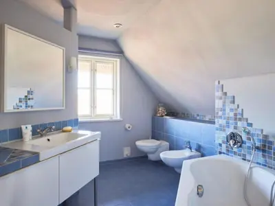 Ein Badezimmer in der Unterkunft Casa Mare Baltico Reethaus