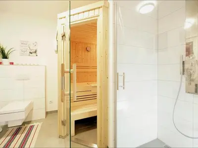 Ein Badezimmer in der Unterkunft Roter Milan