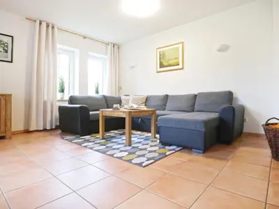 Ein Sitzbereich in der Unterkunft Sonnenblick Ferienhaus