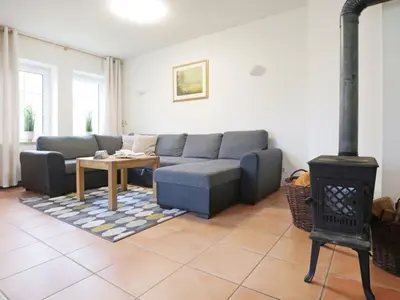 Ein Sitzbereich in der Unterkunft Sonnenblick Ferienhaus