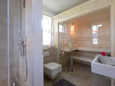 Ein Badezimmer in der Unterkunft Arielle Ferienhaus