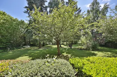 Ein Garten an der Unterkunft Im Brook 28 Appartement 2 Kleine Idylle