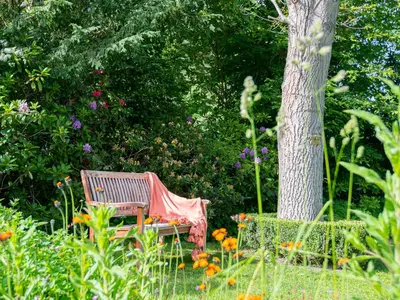 Ein Garten an der Unterkunft Lieblingsort Leichtigkeit