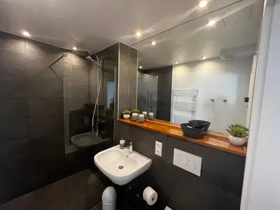 Ein Badezimmer in der Unterkunft Lieblingsort Freundschaft