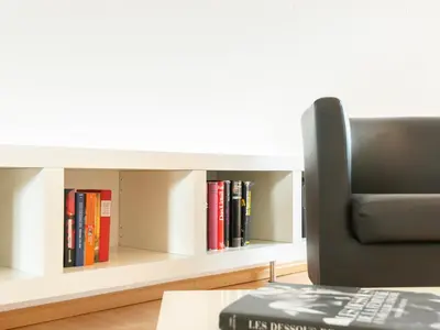 Die Bibliothek in der Ferienwohnung