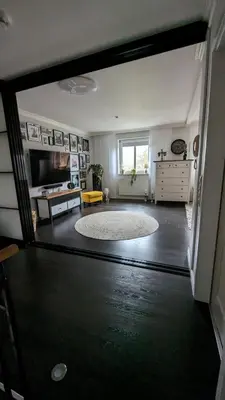 Küche/Küchenzeile in der Unterkunft Das Haus am Kanal.