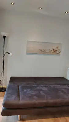 Ein Sitzbereich in der Unterkunft Kleine Wohnung in Bad Schwartau