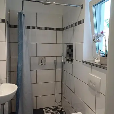 Ein Badezimmer in der Unterkunft Kleine Wohnung in Bad Schwartau