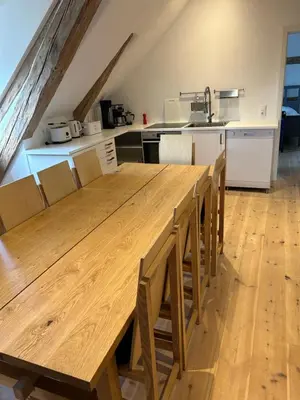 Küche/Küchenzeile in der Unterkunft Gutshaus KVH FeWo Brook