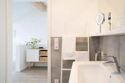 Ein Badezimmer in der Unterkunft SEASIDE - Neubau mit Meeresblick