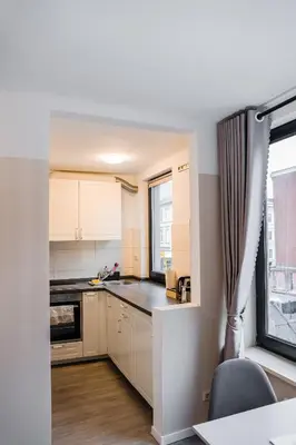 Küche/Küchenzeile in der Unterkunft Cozy and central Apartment Lübeck