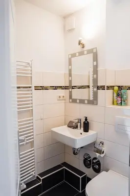 Ein Badezimmer in der Unterkunft Cozy and central Apartment Lübeck