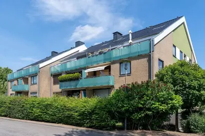 Das Gebäude in dem sich die Ferienwohnung befindet