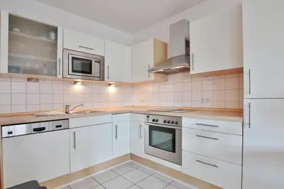Küche/Küchenzeile in der Unterkunft Haus Strandstrasse 150 Appartement 11