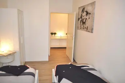 Ein Bett oder Betten in einem Zimmer der Unterkunft Haus Heß Ferienwohnung Nr 04