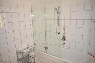 Ein Badezimmer in der Unterkunft Haus Heß Ferienwohnung Nr 10