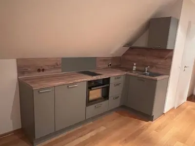 Küche/Küchenzeile in der Unterkunft Dünenhaus Zimmer