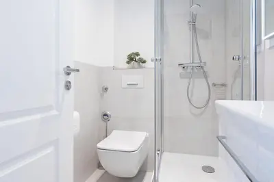 Ein Badezimmer in der Unterkunft Seestraße 24 Meeresglück