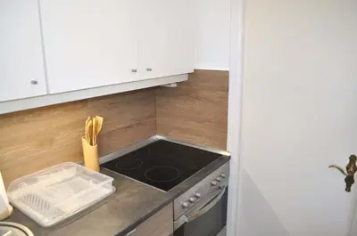 Küche/Küchenzeile in der Unterkunft Seeadler Ferienwohnung