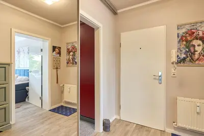 Ein Badezimmer in der Unterkunft Strandperle Apartment 7