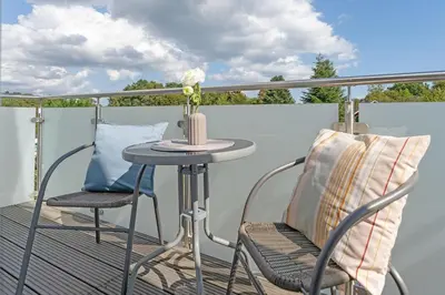 Ein Balkon oder eine Terrasse in der Unterkunft Haus Vera