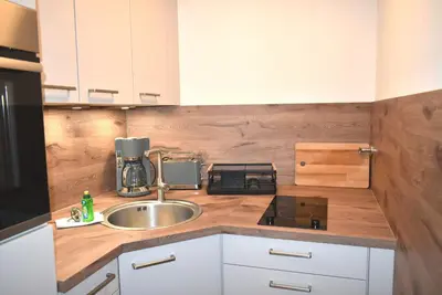 Küche/Küchenzeile in der Unterkunft Carpe Diem Ferienwohnung Nr 143