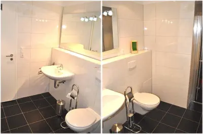 Ein Badezimmer in der Unterkunft Domizil am Meer Nr 06 Ferienwohnung