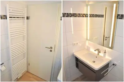 Ein Badezimmer in der Unterkunft Gorch-Fock-Park Ferienwohnung Nr 12