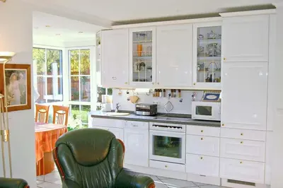 Küche/Küchenzeile in der Unterkunft Haus am Kurpark Ferienwohnung Nr 03