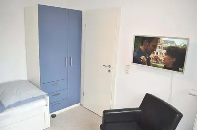 TV/Unterhaltungsangebot in der Unterkunft Haus am Strand Ferienwohnung Nr 01