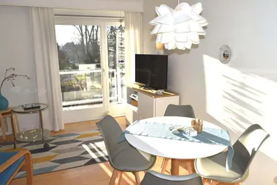 TV/Unterhaltungsangebot in der Unterkunft Haus Miramar Ferienwohnung Nr 20
