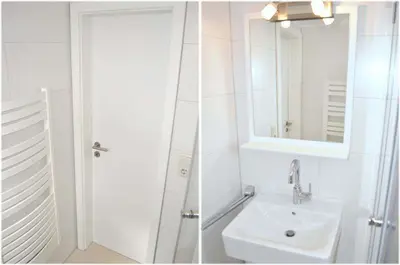 Ein Badezimmer in der Unterkunft Landhaus Köppen Ferienwohnung Nr 16