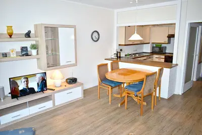 Küche/Küchenzeile in der Unterkunft Lisas Nest Ferienwohnung