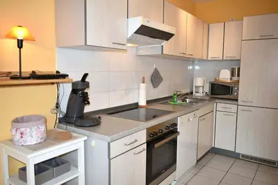 Küche/Küchenzeile in der Unterkunft Ostseeallee 2 Ferienwohnung Nr 05