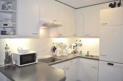 Küche/Küchenzeile in der Unterkunft Ostseeallee 9 Ferienwohnung Nr 01