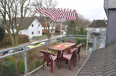 Das Gebäude in dem sich die Ferienwohnung befindet