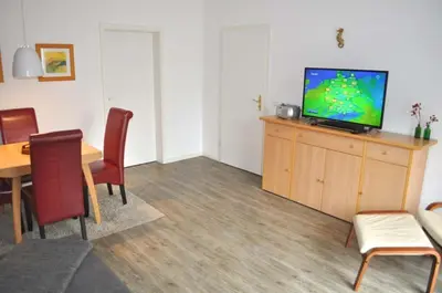 TV/Unterhaltungsangebot in der Unterkunft Residenz Niendorf Ferienwohnung Nr 09