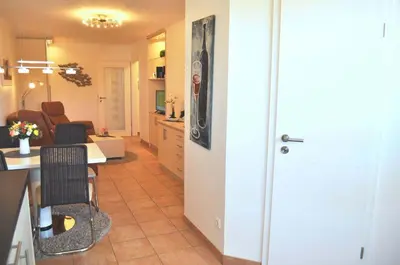 Ein Sitzbereich in der Unterkunft Residenz Ostseestrand Ferienwohnung Nr 09