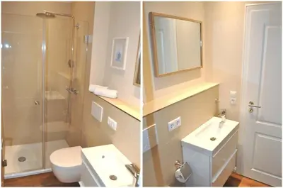 Ein Badezimmer in der Unterkunft Villa Somersby Ferienwohnung Nr 05