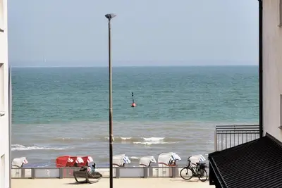 Ein allgemeiner Meerblick oder ein Meerblick von der Ferienwohnung aus