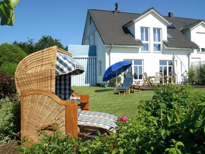 Ein Garten an der Unterkunft Ferienhaus Am Felde